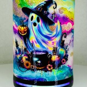 Glittery Glow in the Dark Halloween Ghost Mug